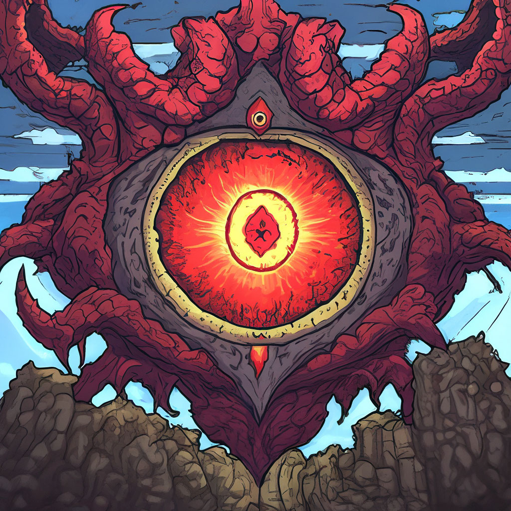 "The Eye of Cthulhu Terraria" — image created in Shedevrum