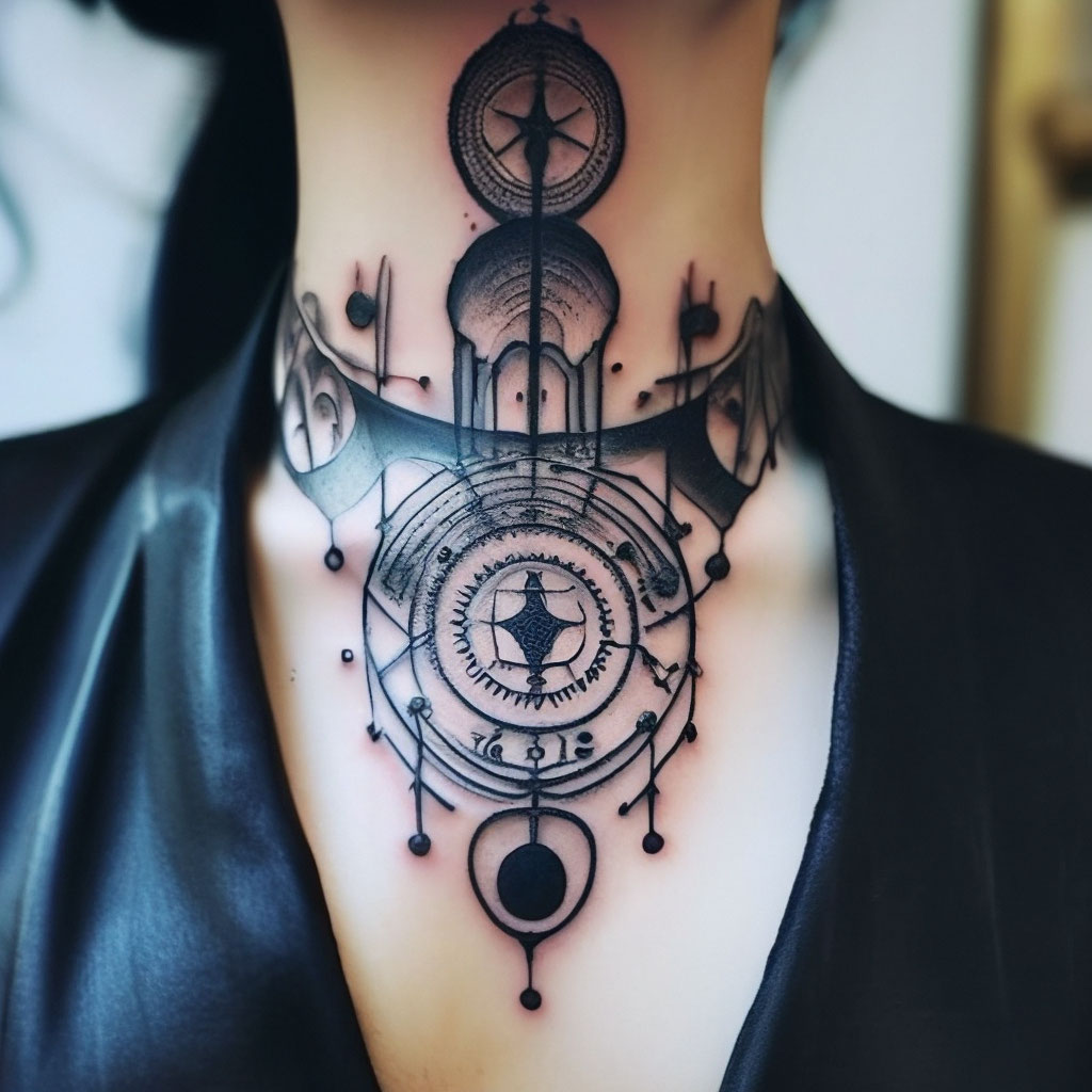 15 поразительных чёрных татуировок на шее | Tattoo | Татуировки | Дзен