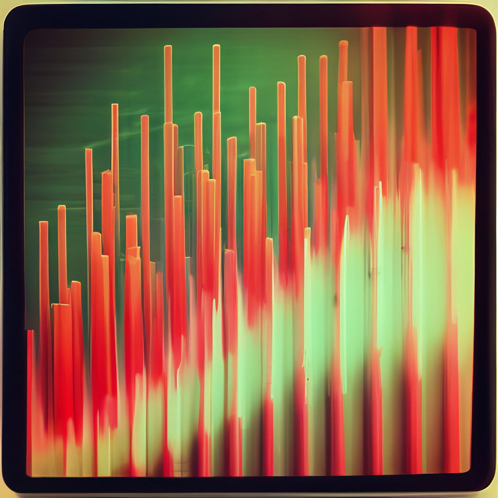 "The graph of the growth of post likes" — image created in Shedevrum