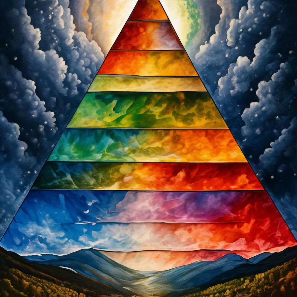 Раскраска пирамидка