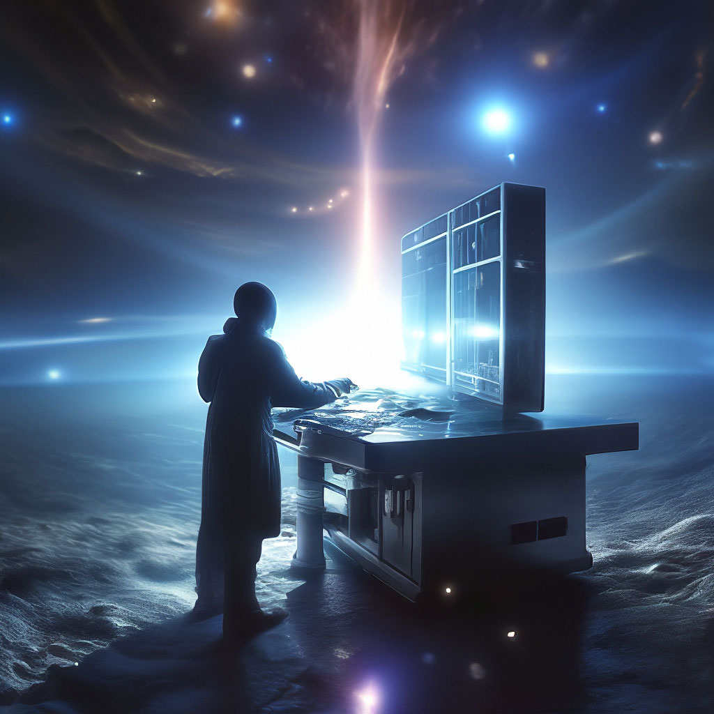 "Quasar, nasa, computer, universe, stars, pulsar, light, machine of the ...