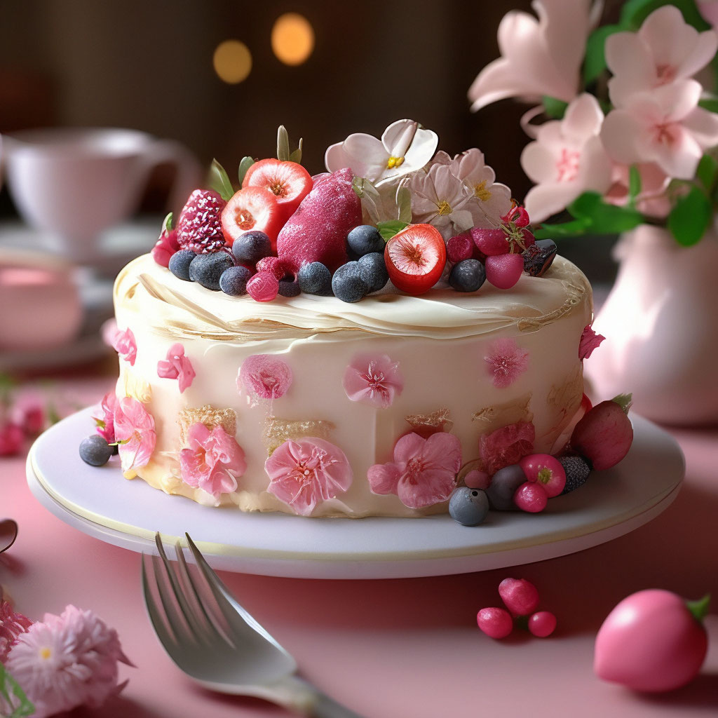 Торт с мастикой на День рождения - видеорецепт от Елены Боженовой