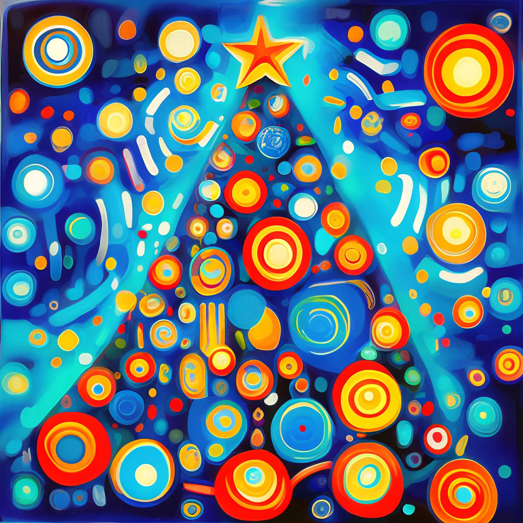 ""Kandinsky Christmas Tree" Kandinsky style" — image created in Shedevrum