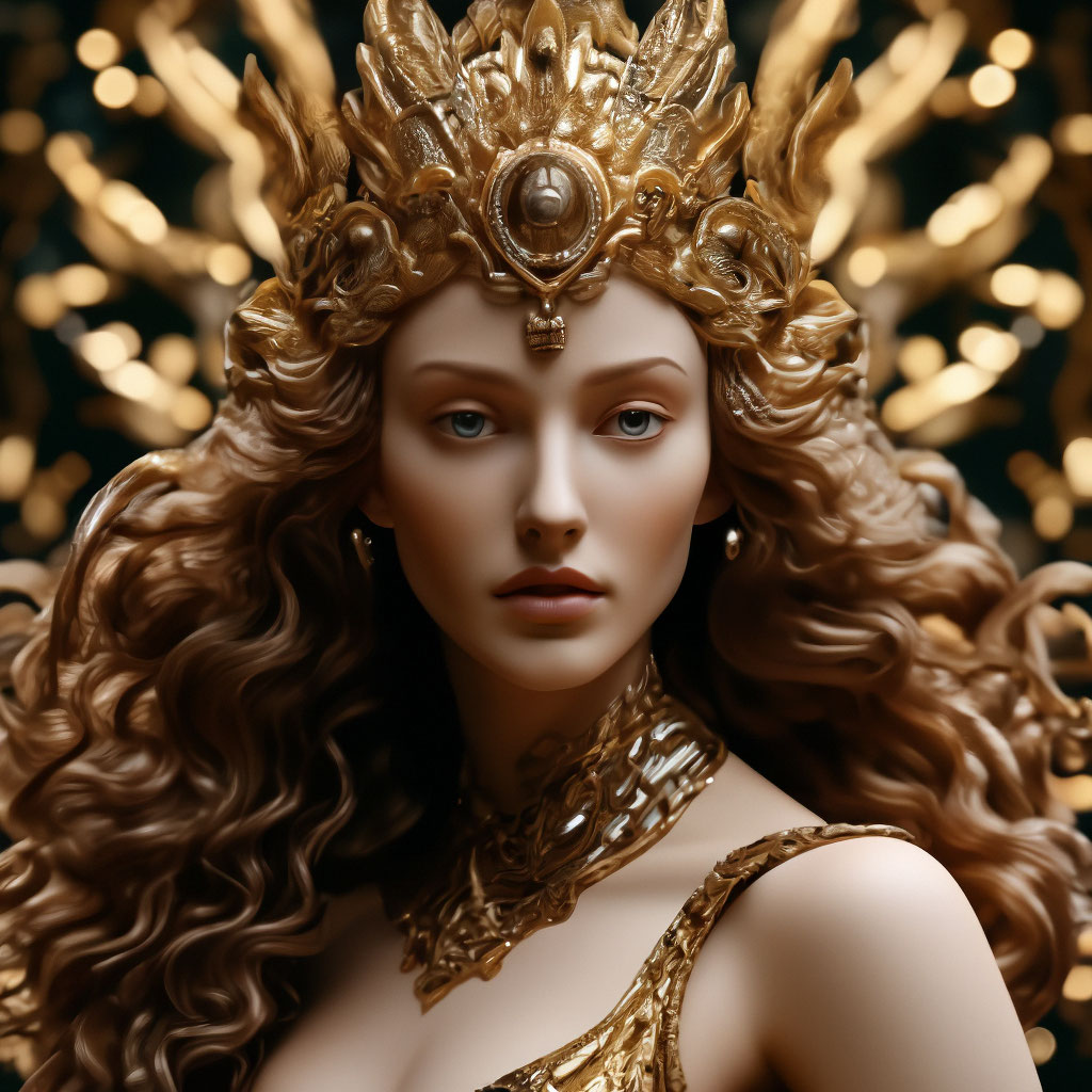 "Just a goddess" — image created in Shedevrum