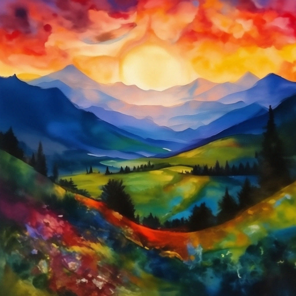 "Mountain landscape in the early morning, sunrise artist Mark ...
