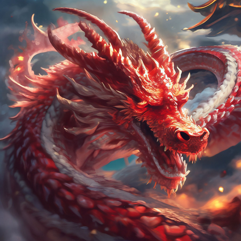 "The Year of the Dragon 🐲" — image created in Shedevrum