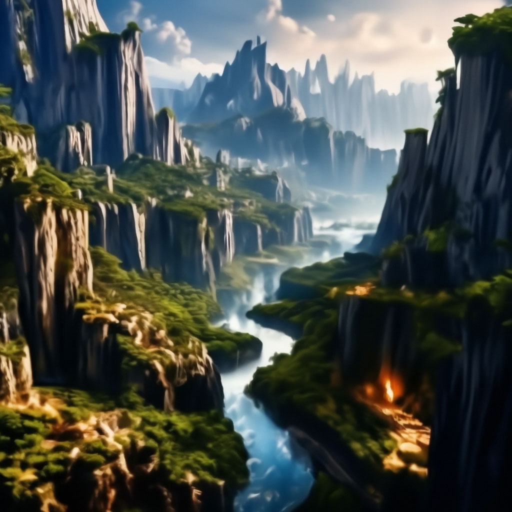 "A beautiful place on the planet earth" — image created in Shedevrum