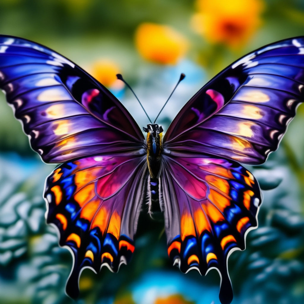 "Very beautiful butterfly HD lso colorful photo" — image created in ...