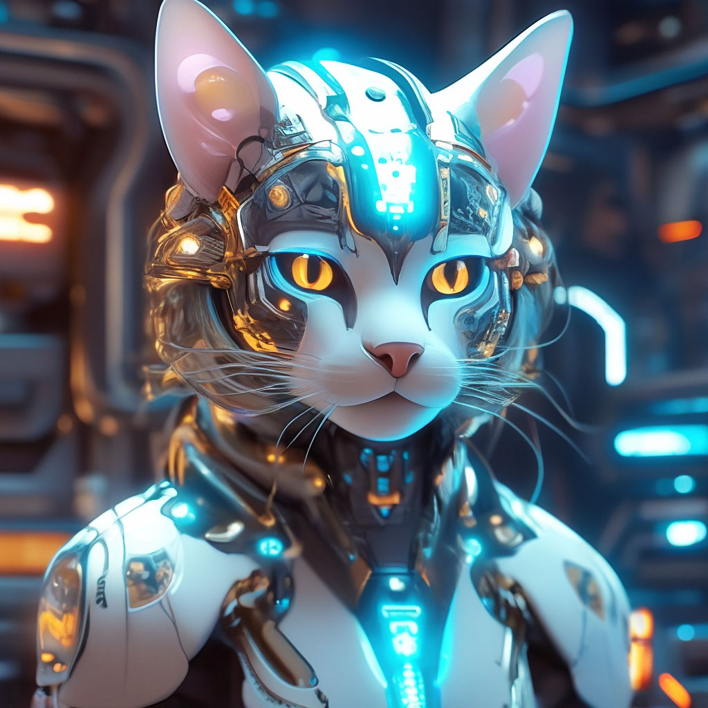 "Cybertechnology from the planet of the Prince of the cat" — image ...