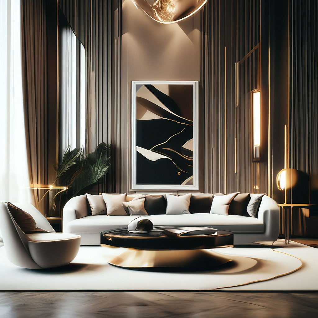 "Graphic design title page interior design luxury" — image created in ...
