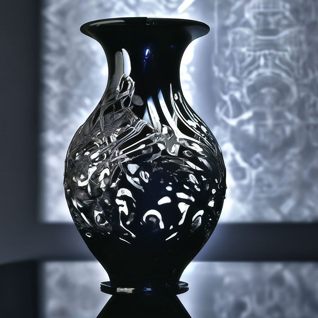 The black square!!!! Lycra vase drawing of a wolf, minimalism. Gothic+ ...