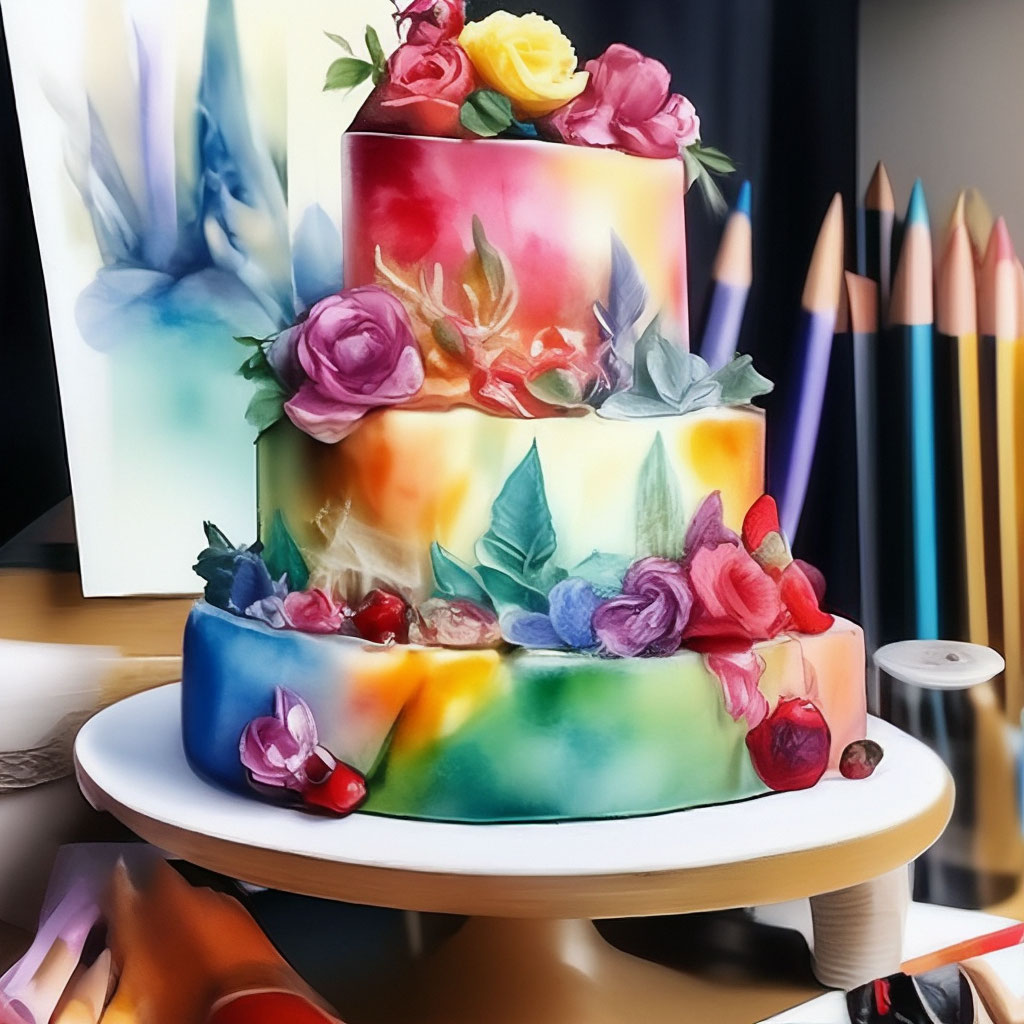 Торт нарисованный (73 фото)
