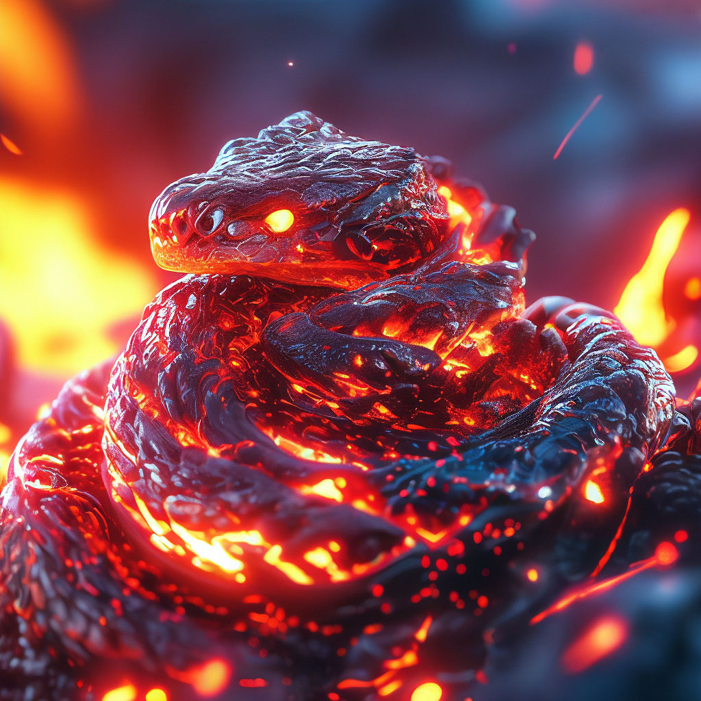 "Hyper realistic beautiful lava composed of fire and lava elemental ...