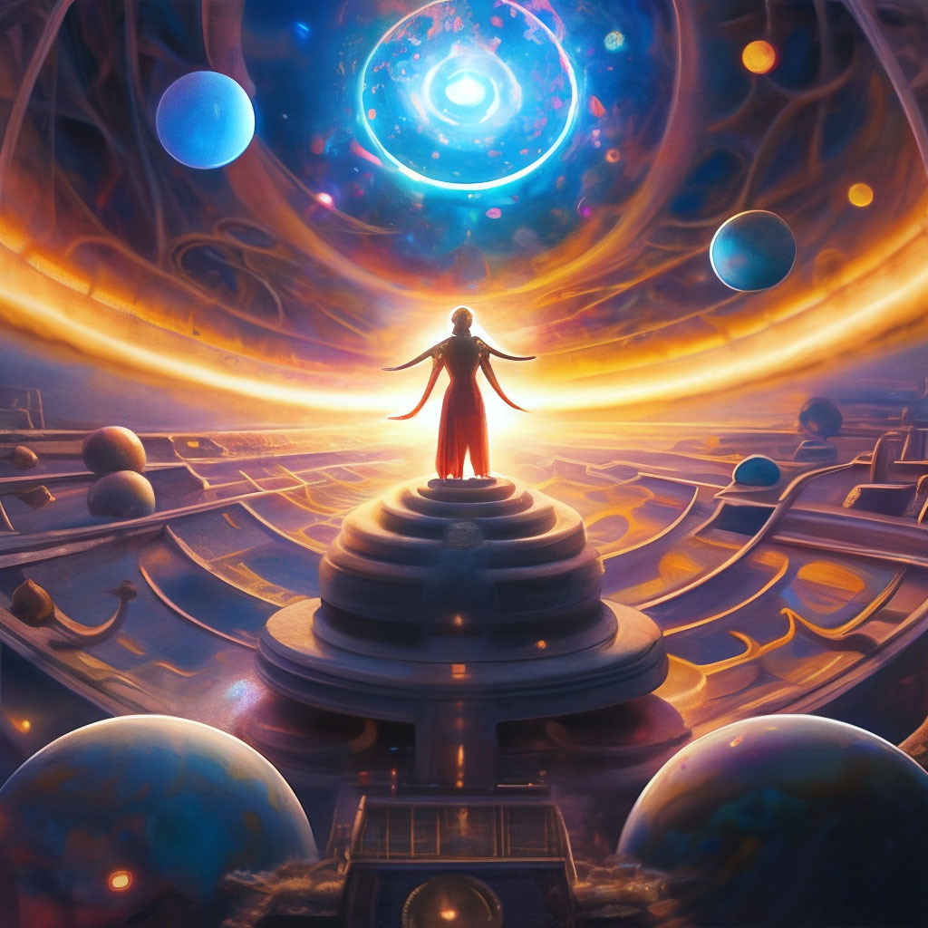 "For the balance of the universe" — image created in Shedevrum