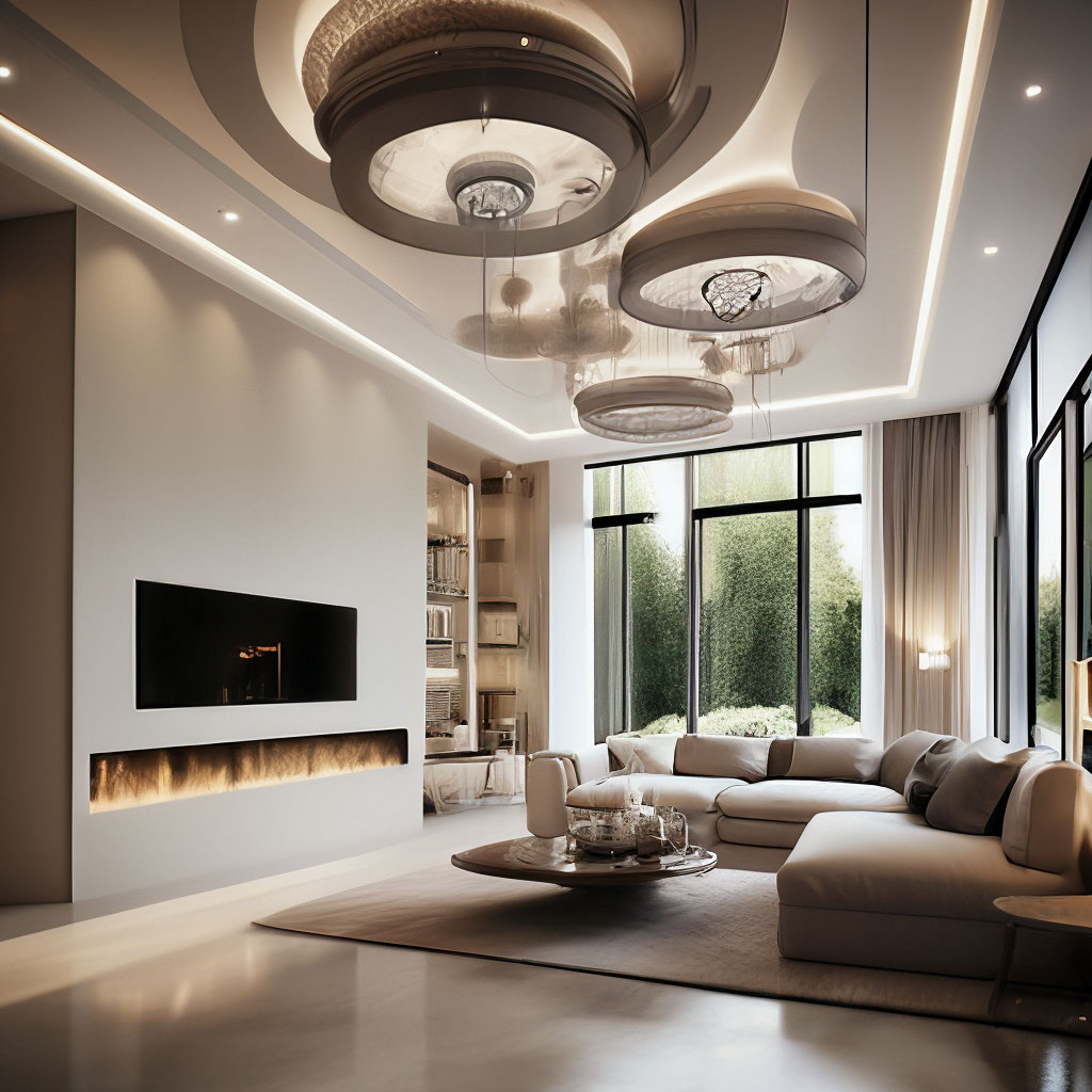 "Generate a photo in a luxury home ventilation system" — image created ...