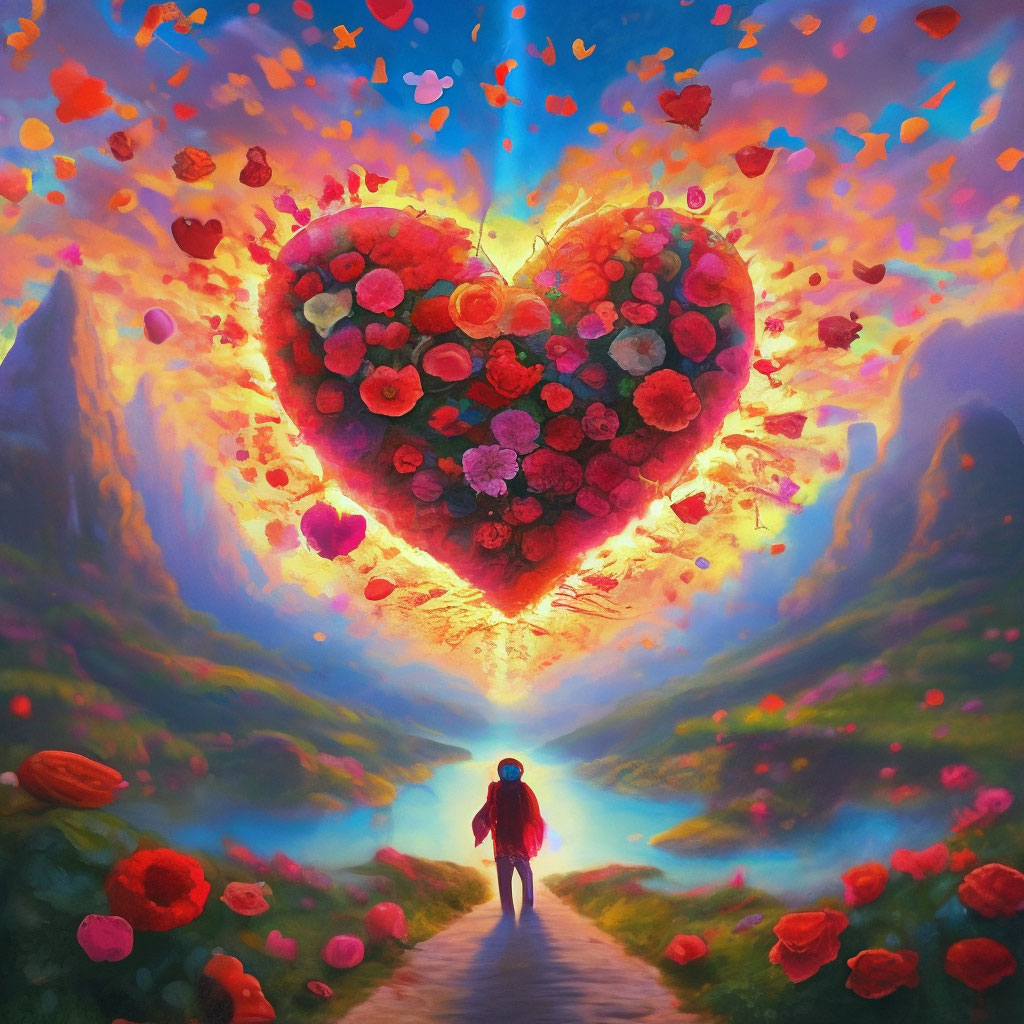 "I love you life and hope it's mutual" — image created in Shedevrum