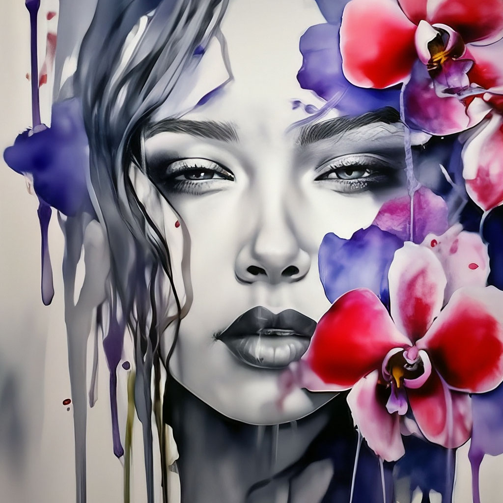 stunning-ultra-detailed-abstract-watercolor-sketch-girl-face
