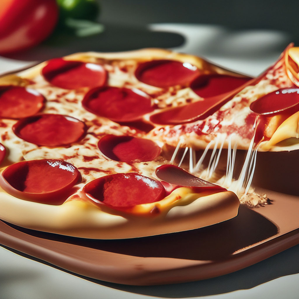 Пицца с моцареллой и колбасой | Рецепты с фото
