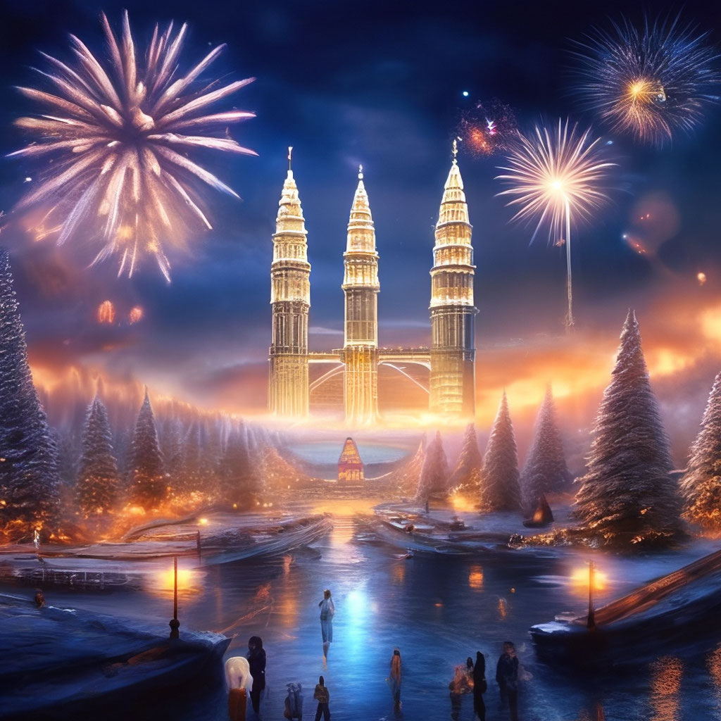 "There are 13 days left until the New Year!" — image created in Shedevrum