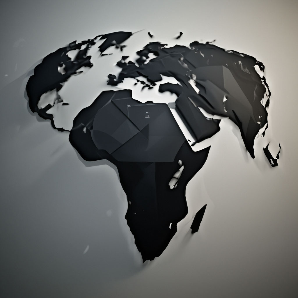 "The Black Continent" — image created in Shedevrum