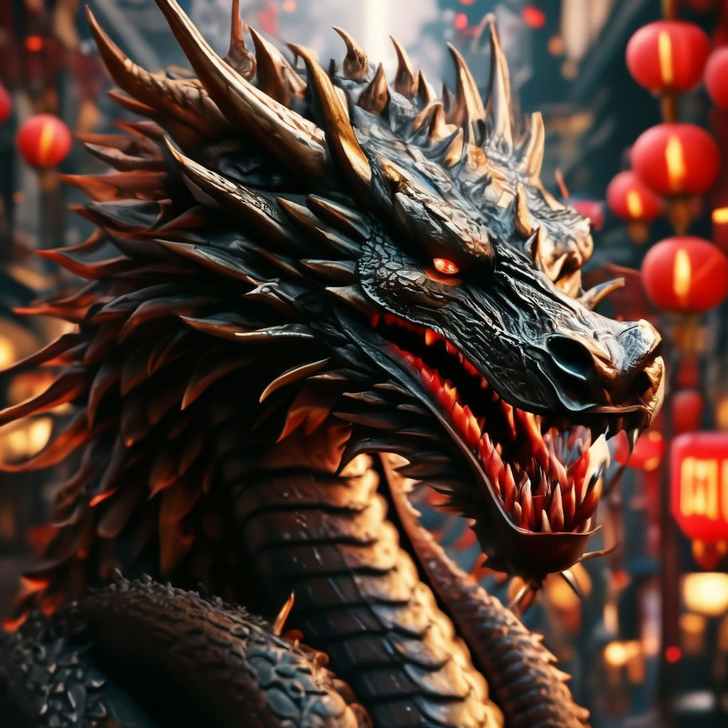 "The Year of the Dragon" — image created in Shedevrum