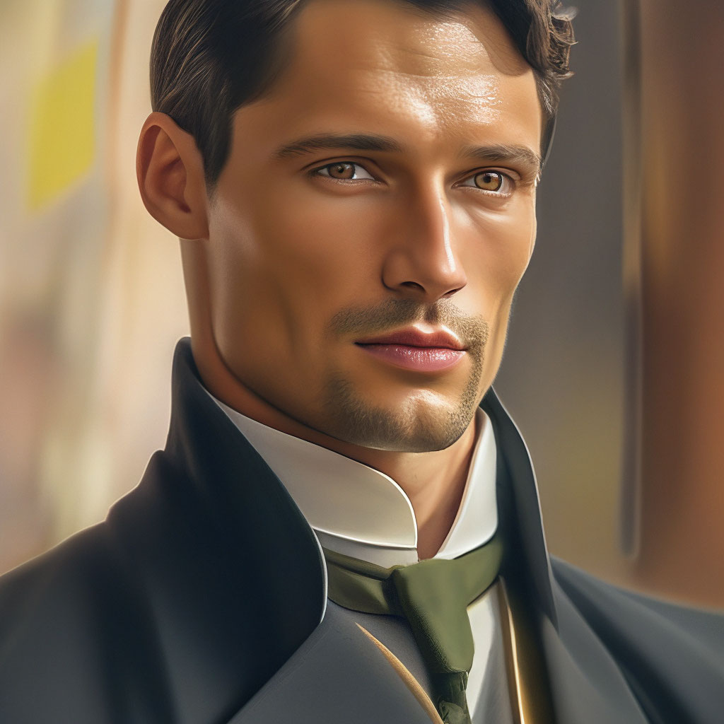 "La what a handsome man" — image created in Shedevrum