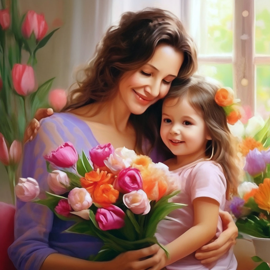 Ребенок с цветами - красивые фото