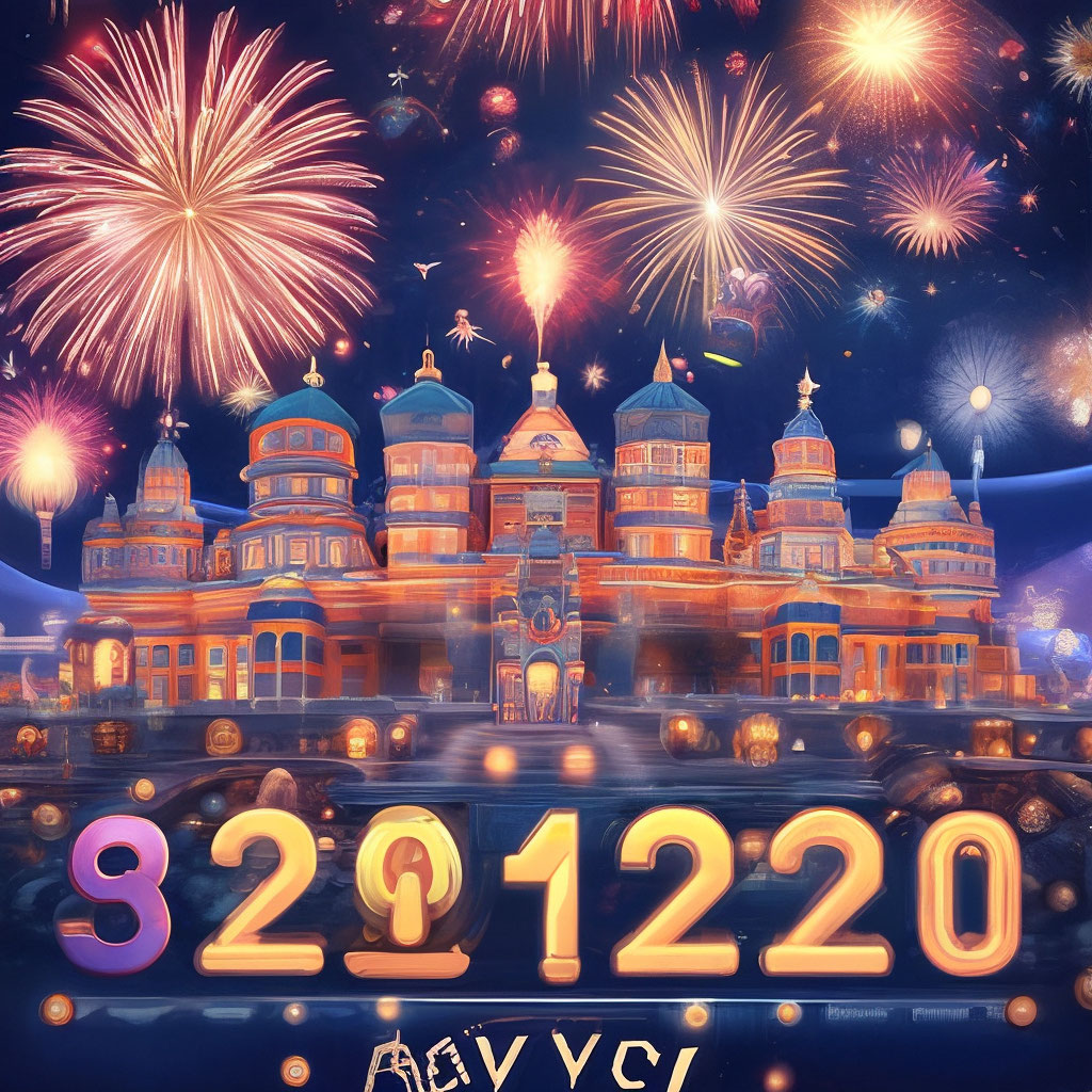 "Happy New year to all 15 🍾" — image created in Shedevrum