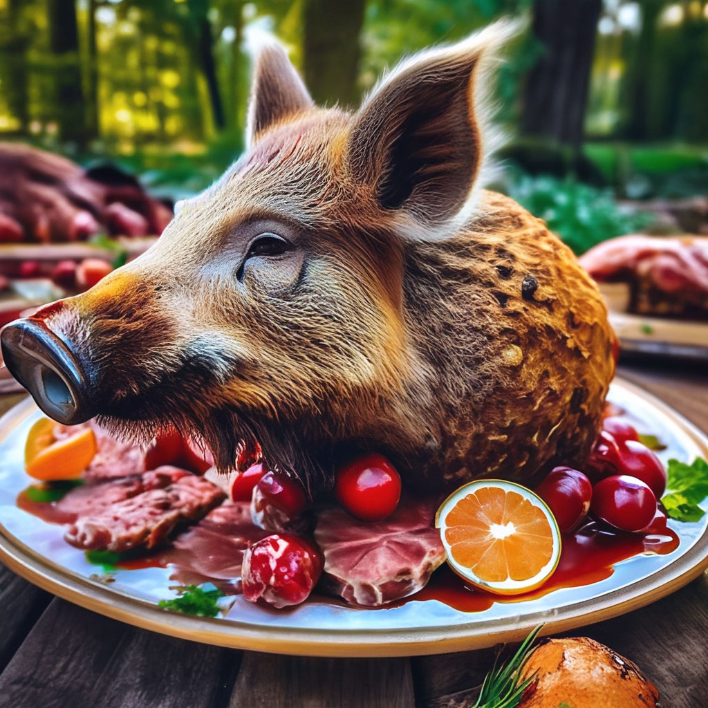 "We love wild boar meat in carbonate, we love Wild Boars in hams ...