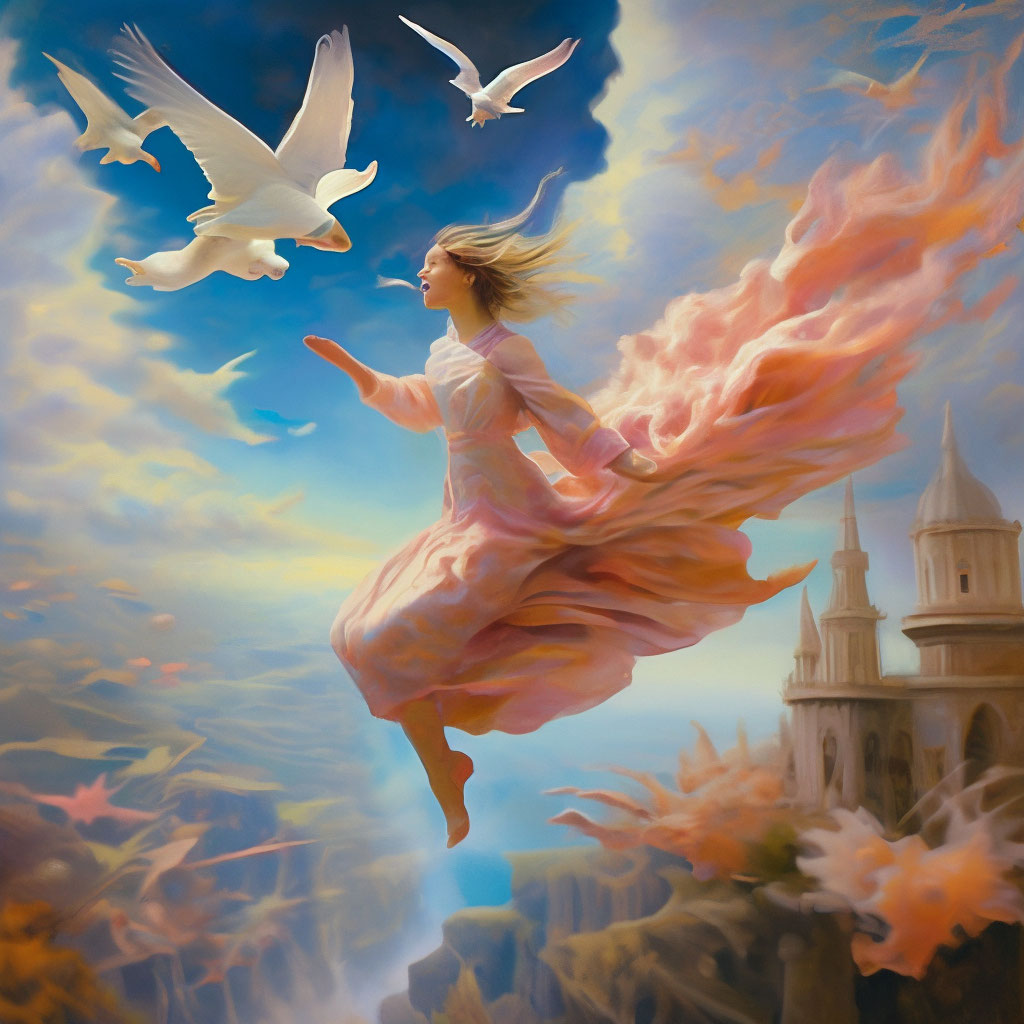"Flight of fancy" — image created in Shedevrum