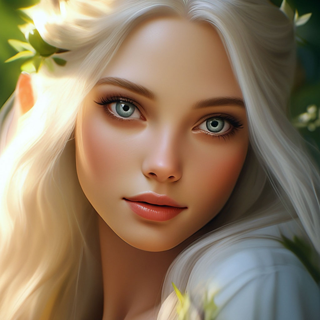 very beautiful elves, 18 years old, beautiful blonde with huge clear ...