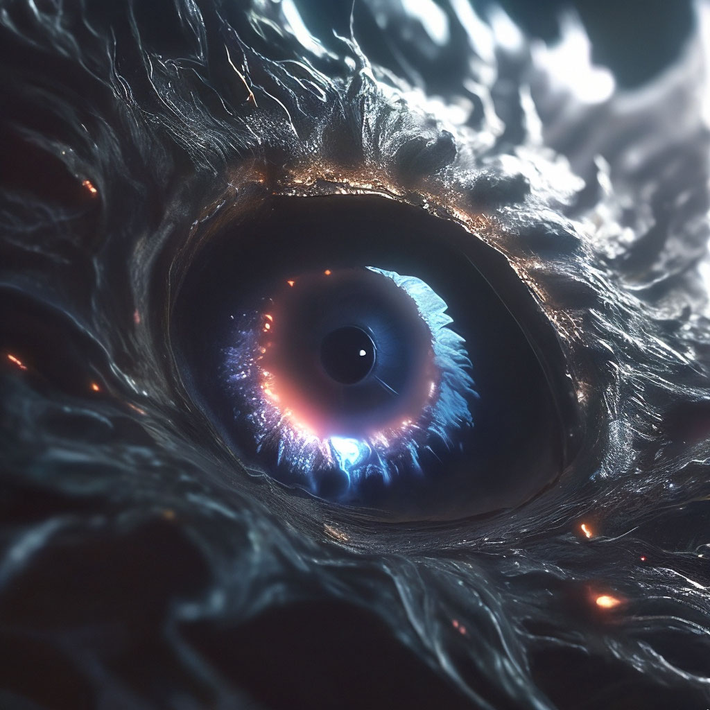 "Two eyes of an unprecedented beast glow from a black hole high ...