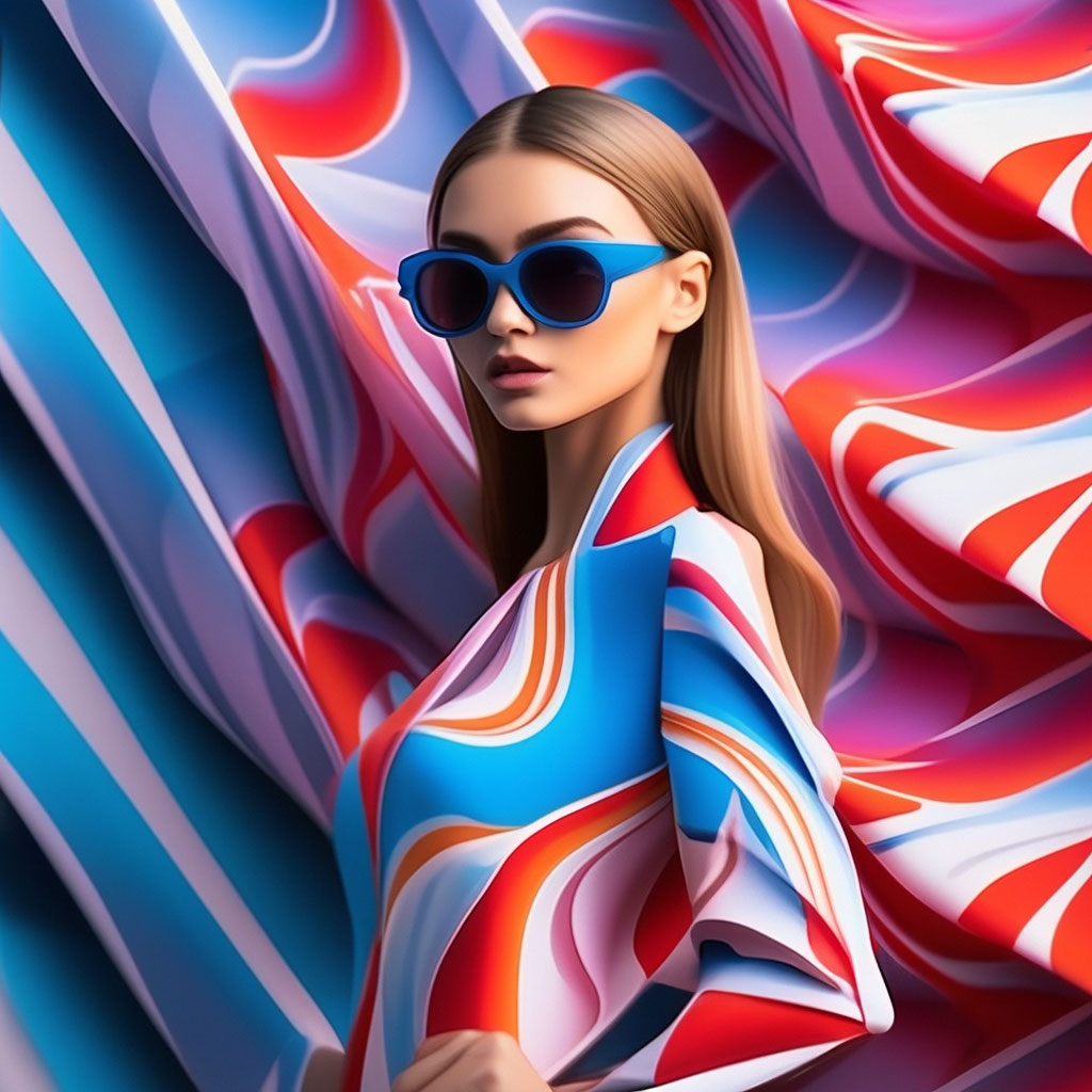 fashion show into fashion style digital printed fabric pattern ...