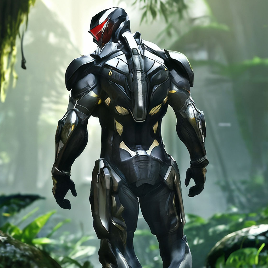 Как нарисовать костюм Crysis 3 карандашом поэтапно