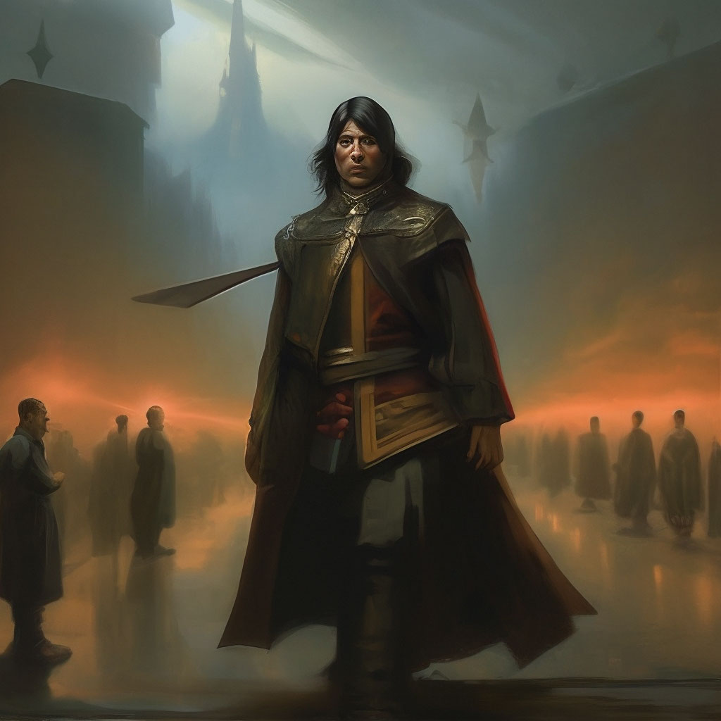 "As he came, so he left" — image created in Shedevrum