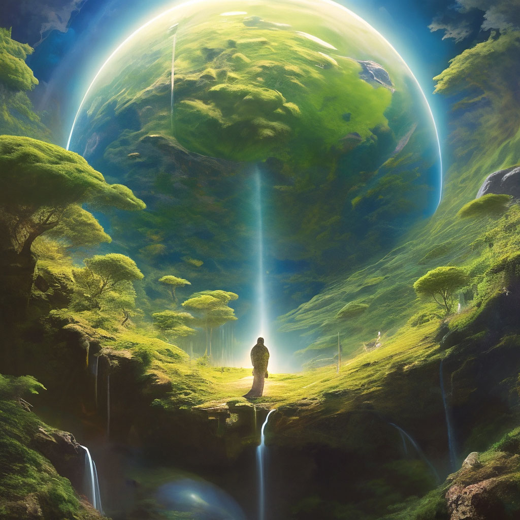 "The source of life on Earth" — image created in Shedevrum