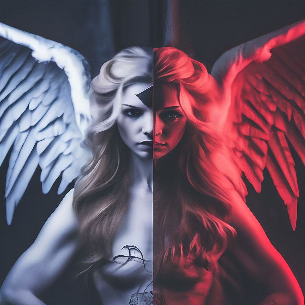 Сторона ангела / и демона , …» — создано в Шедевруме
