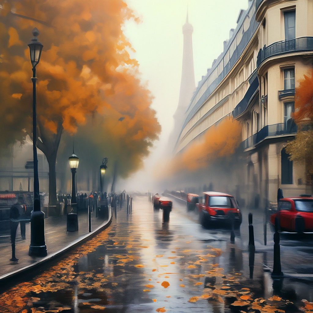 "Autumn mornings paris city streets , beautiful, professional photo ...