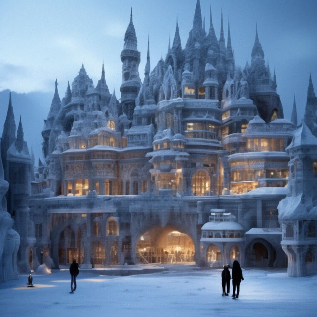"Intricate ice architecture of the future, bizarre snow cities by ...