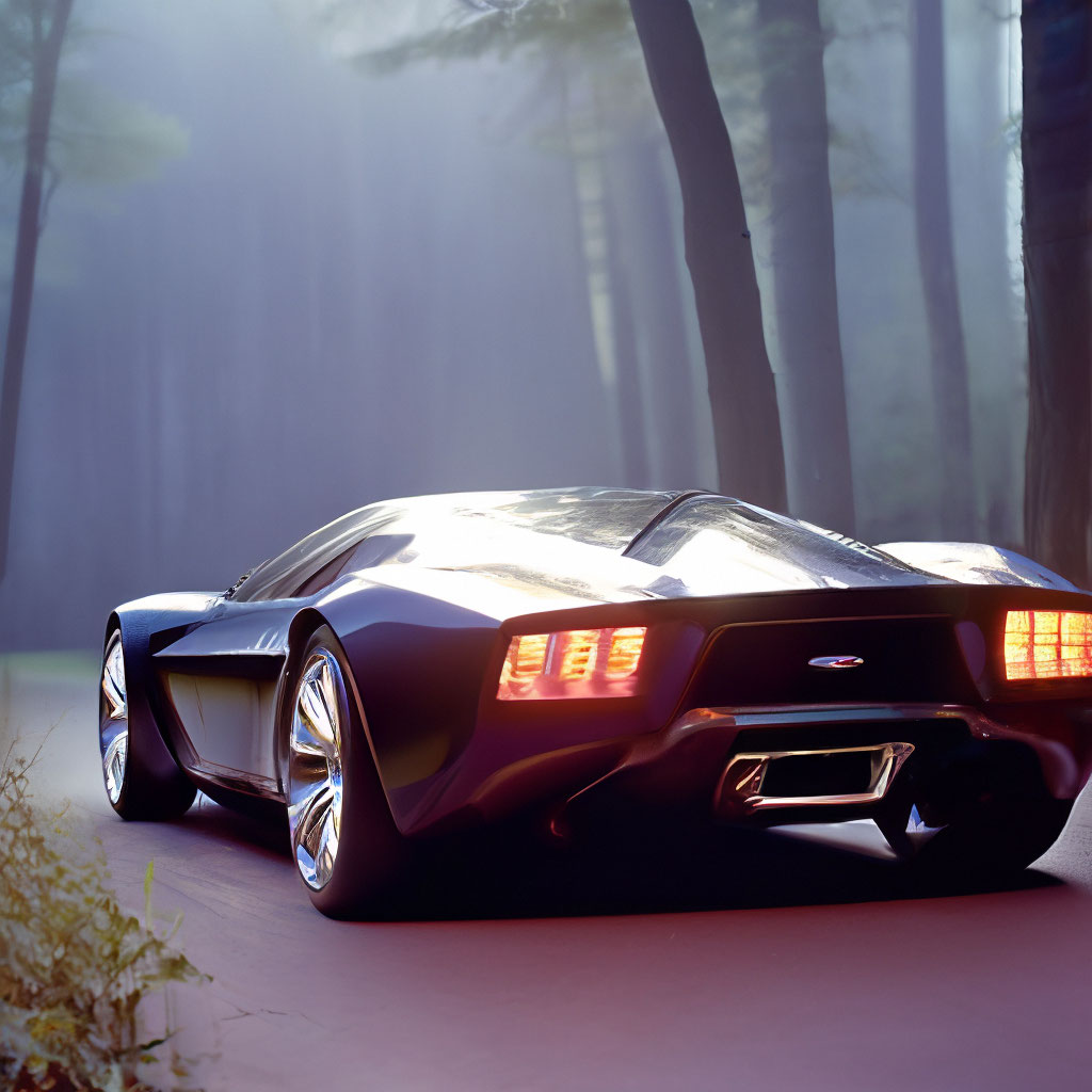 1995 🇺🇸 Ford GT90 Concept Car ° view from the rear triangle 🔺️ rear ...