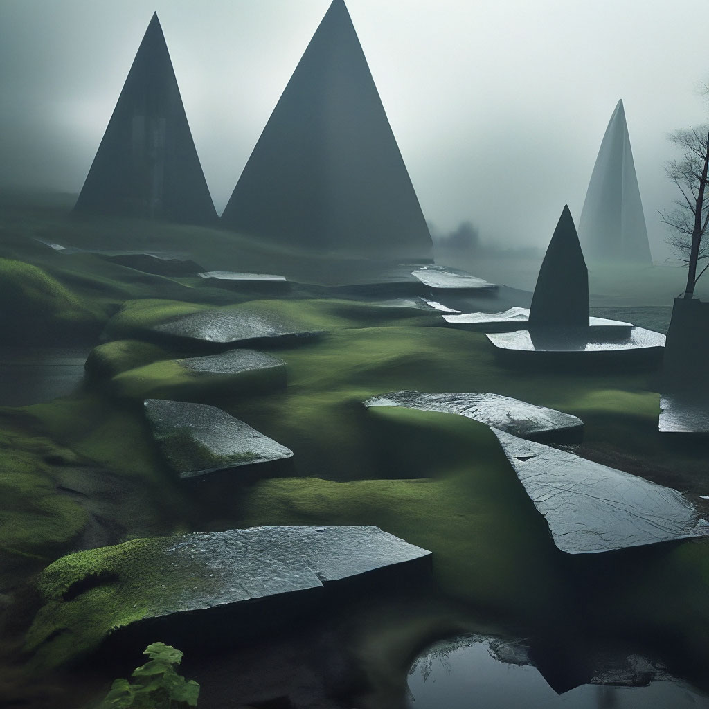 "A day on another planet" — image created in Shedevrum