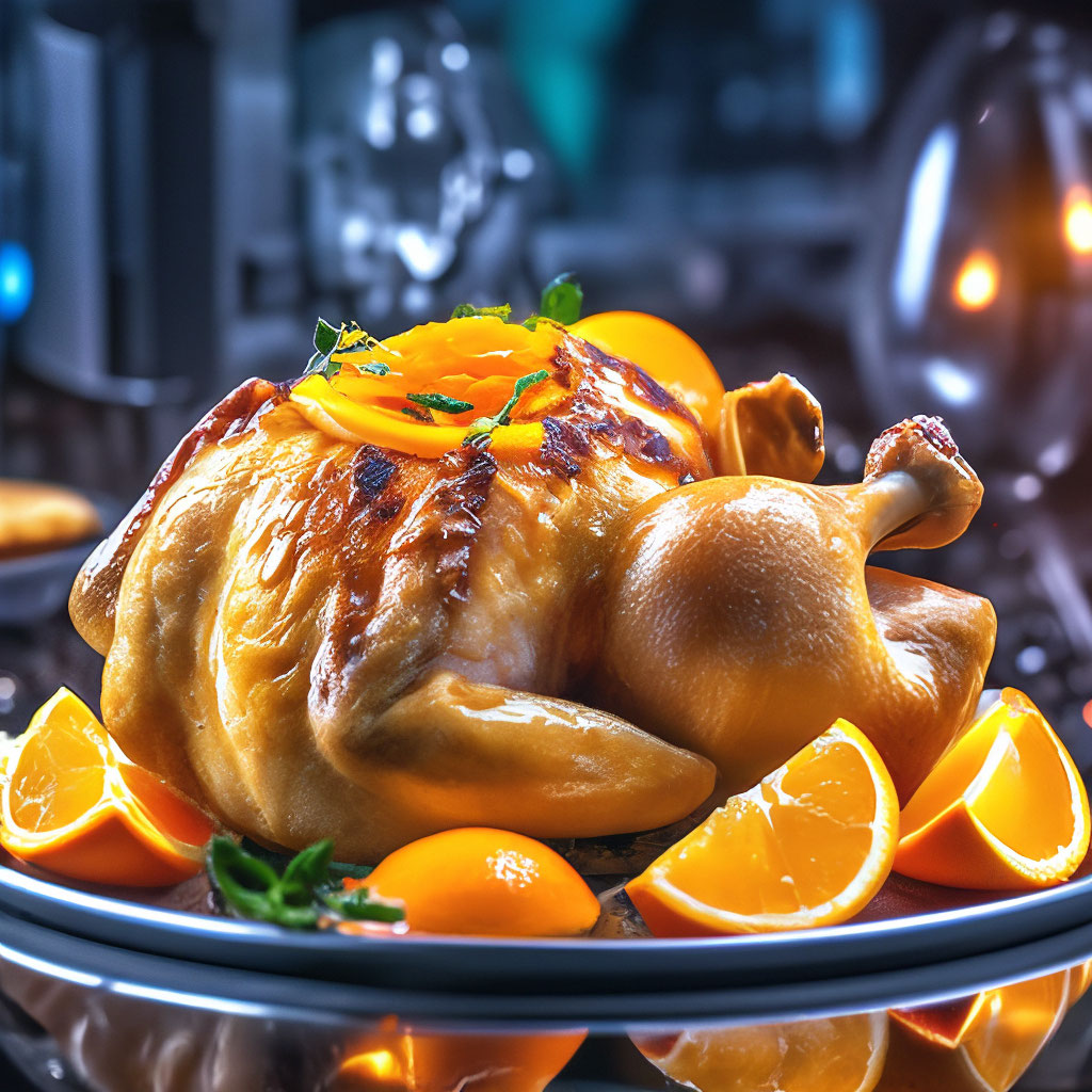 Курица, фаршированная апельсинами 💕 пошаговый рецепт с фото