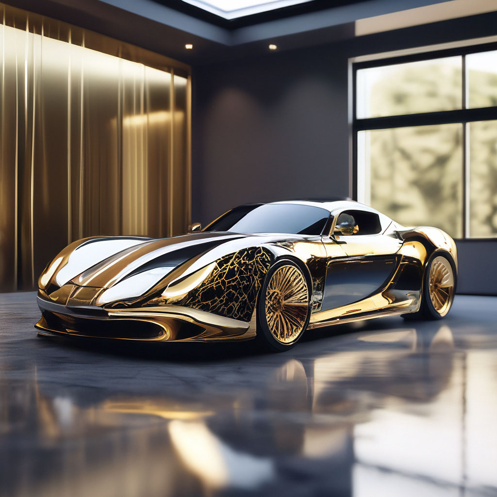 "14#, the house has a garage stylish interior, car dark brawn python ...