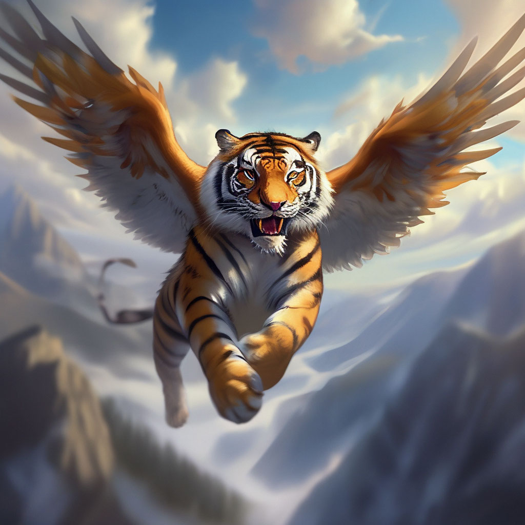 Flying Tiger Angel Wings