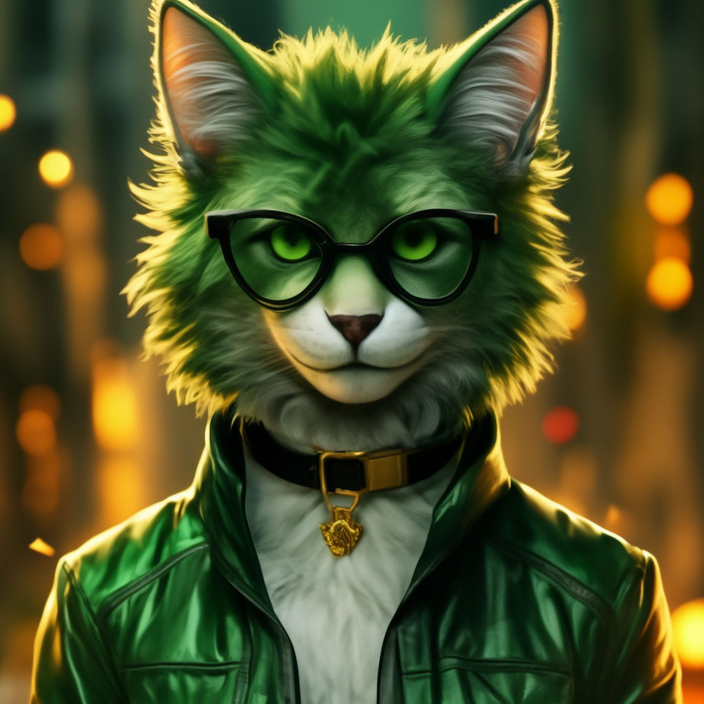 Green furry