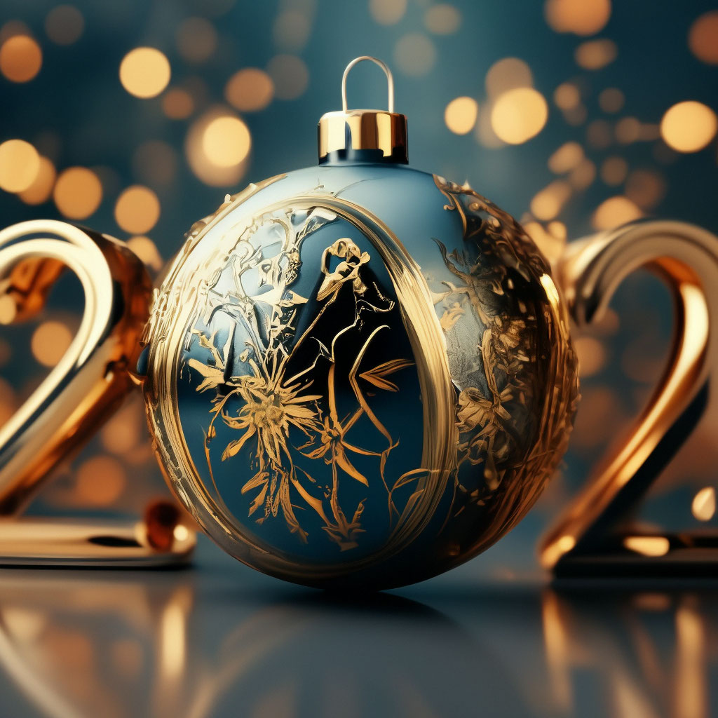 "Happy new year 2024" — image created in Shedevrum