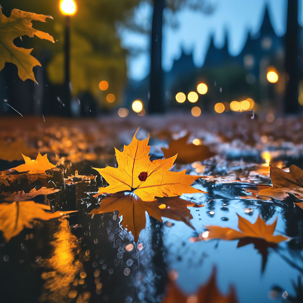 Осень дождь - 80 фото