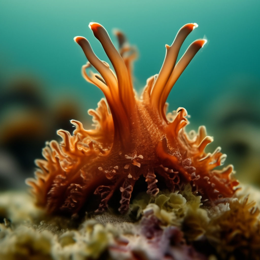 Zeepaard kostuum oranje volwassen dier uit de zee