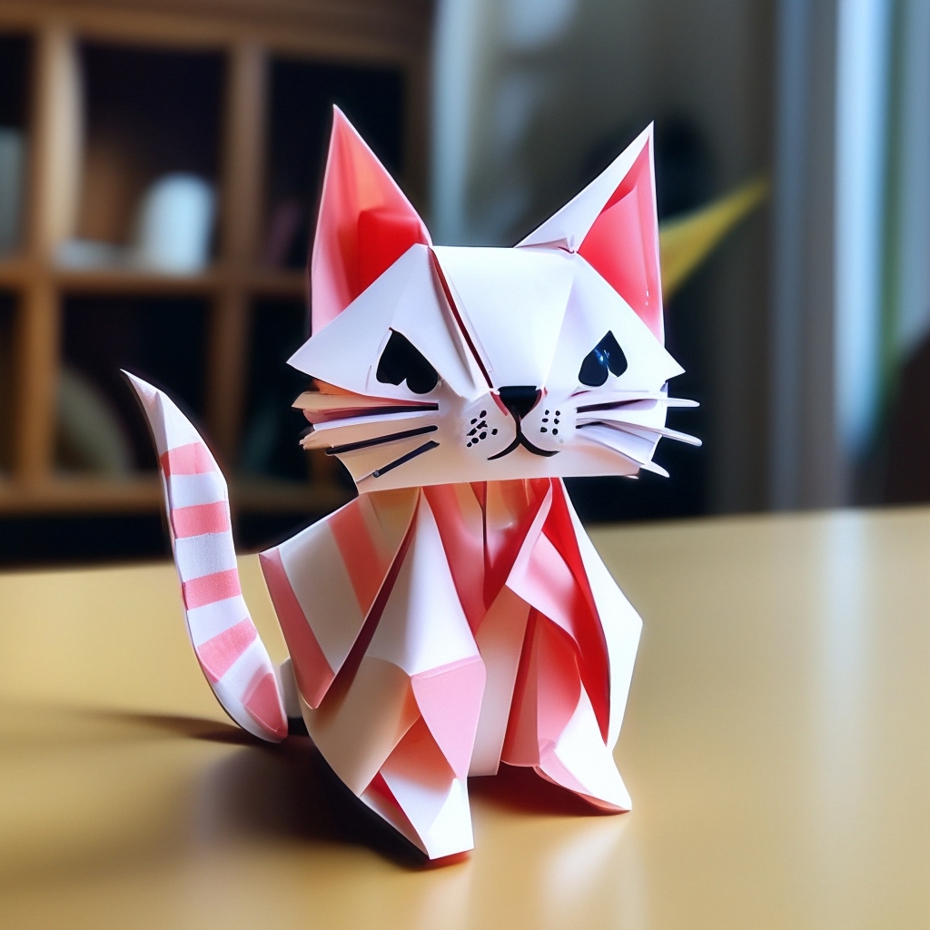 Оригами кот