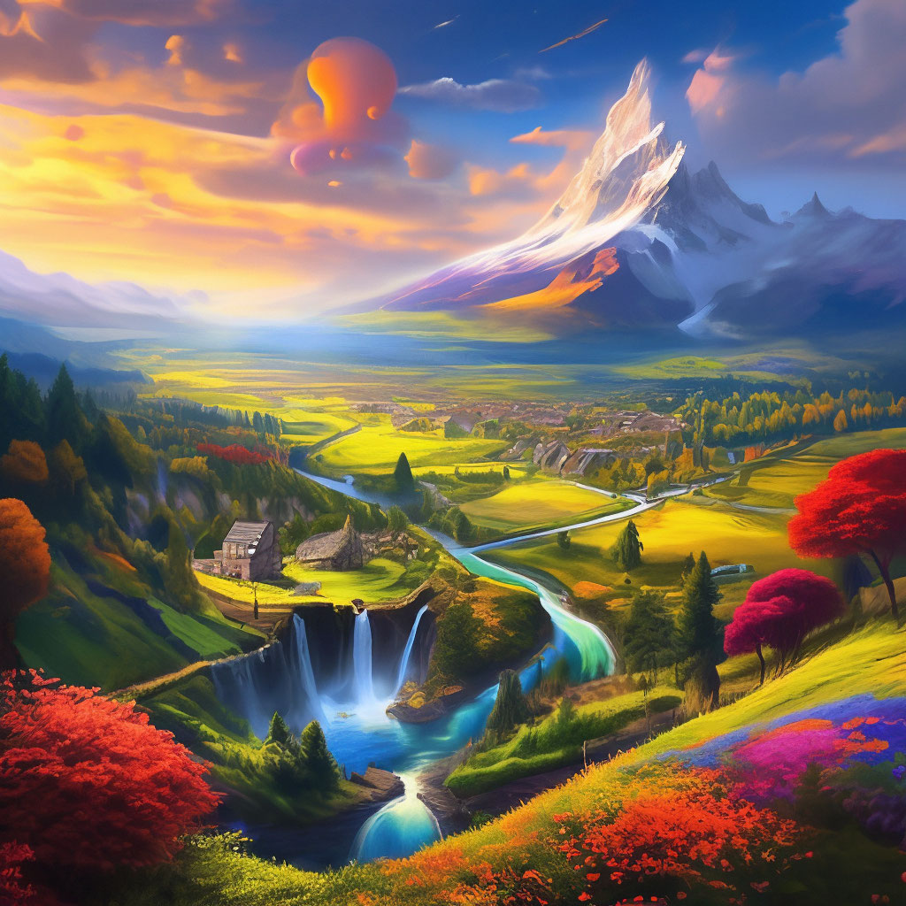 "Landscape of the whole world" — image created in Shedevrum